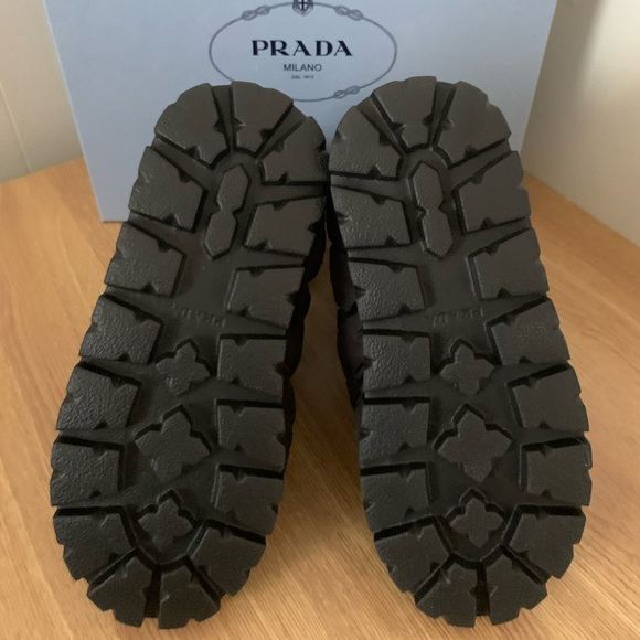 Prada Blow Quilted Nylon Snow Booties Nero - 37.5 - Picture 5 of 5